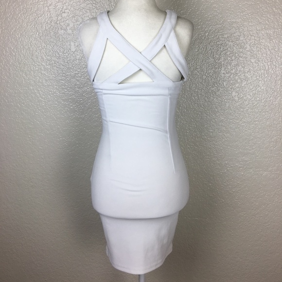 TOBI White Strappy Bustier Mini BodyCon Dress - Picture 6 of 9